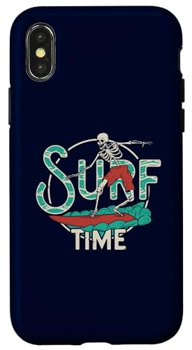 Surf Time Skelett reiten die Wellen Hülle für iPhone X/XS von Totality