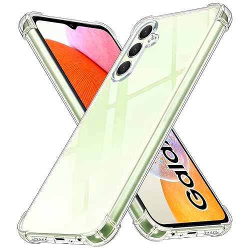 Hülle für Samsung Galaxy A14, Totill Durchsichtig Schutzhülle mit Weiche Silikon Handyhülle, Transparent Bumper Case Cover, mit dem Handyhalterung Fahrrad, Handyhalterung Auto kompatibel von Totill