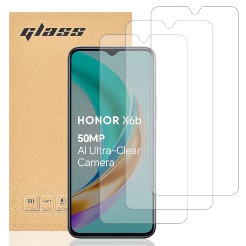Totill Displayschutzfolie aus gehärtetem Glas für Honor X6B, 3 Stück, einfache Installation, hüllenfreundlich, kristallklar, komfortabel, runde Kanten, stoßfest, kratzfest, öldicht, Displayschutzfolie Totill Displayschutzfolie aus gehärtetem Glas für Honor X6B, 3 Stück, einfache Installation, hüllenfreundlich, kristallklar, komfortabel, runde Kanten, stoßfest, kratzfest, öldicht, Displayschutzfolie von Totill
