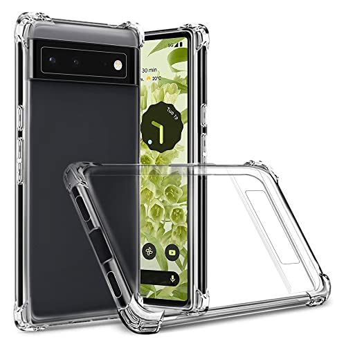 Totill Hülle für Google Pixel 6, Durchsichtig Schutzhülle mit Weiche Silikon Handyhülle, Transparent Bumper Case Cover, mit dem Handyhalterung Fahrrad kompatibel, Handyhalterung Auto Totill Hülle für Google Pixel 6, Durchsichtig Schutzhülle mit Weiche Silikon Handyhülle, Transparent Bumper Case Cover, mit dem Handyhalterung Fahrrad kompatibel, Handyhalterung Auto von Totill