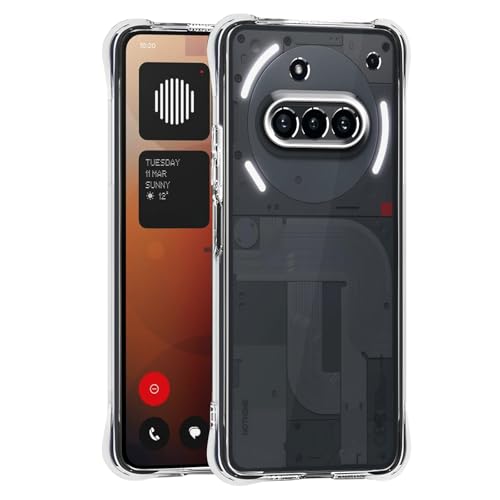 Totill Hülle für Nothing Phone 3a, Durchsichtig Schutzhülle mit Weiche Silikon Handyhülle, Transparent Bumper Case Cover, mit dem kabellosen Laden kompatibel, Handyhalterung Fahrrad Totill Hülle für Nothing Phone 3a, Durchsichtig Schutzhülle mit Weiche Silikon Handyhülle, Transparent Bumper Case Cover, mit dem kabellosen Laden kompatibel, Handyhalterung Fahrrad von Totill