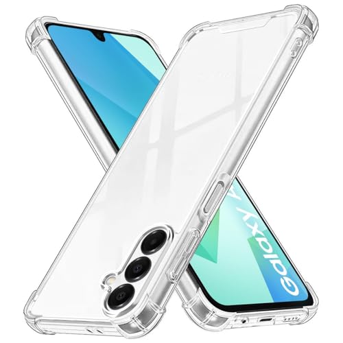 Totill Hülle für Samsung Galaxy A16 Durchsichtig Schutzhülle mit Weiche Silikon Handyhülle, Transparent Bumper Case Cover, mit dem Handyhalterung Fahrrad kompatibel, Handyhalterung Auto von Totill