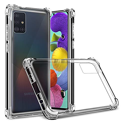 Totill Hülle für Samsung Galaxy A51, Durchsichtig Stoßfest Handyhülle Transparent Silikon Schutzhülle Slim Weich Dünn Cover TPU Bumper Armor Case für Handy A51 Cover Funda Coque - Clear Totill Hülle für Samsung Galaxy A51, Durchsichtig Stoßfest Handyhülle Transparent Silikon Schutzhülle Slim Weich Dünn Cover TPU Bumper Armor Case für Handy A51 Cover Funda Coque - Clear von Totill