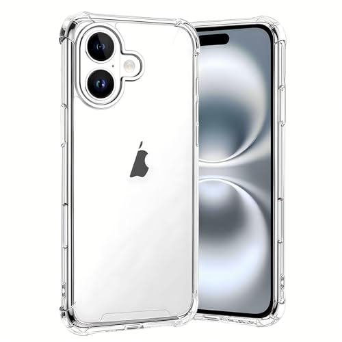 Totill Hülle für iPhone 16, Durchsichtig Schutzhülle mit Weiche Silikon Handyhülle, Transparent Bumper Case Cover, mit dem Handyhalterung Fahrrad kompatibel, Handyhalterung Auto Totill Hülle für iPhone 16, Durchsichtig Schutzhülle mit Weiche Silikon Handyhülle, Transparent Bumper Case Cover, mit dem Handyhalterung Fahrrad kompatibel, Handyhalterung Auto von Totill