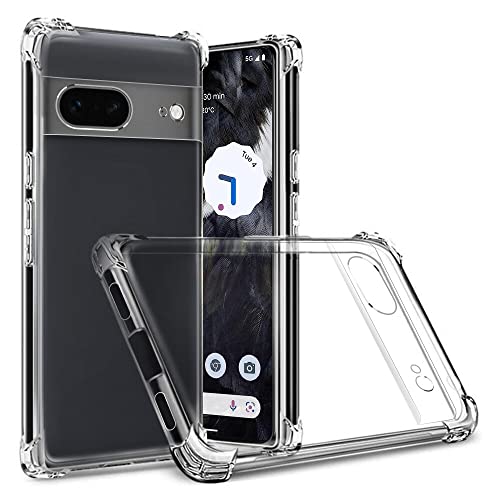 Totill Kompatibel mit Google Pixel 7 Hülle, Crystal Clear Transparent Ultra Dünn Handyhülle Soft TPU Silikon Phone Case. Kratzfest Stoßfestigkeit Durchsichtig Schutzhülle Slim Cover von Totill