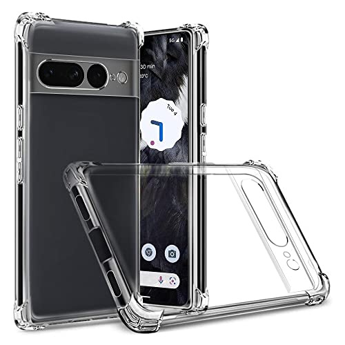 Totill Kompatibel mit Google Pixel 7 Pro Hülle, Crystal Clear Transparent Ultra Dünn Handyhülle Soft TPU Silikon Phone Case. Kratzfest Stoßfestigkeit Durchsichtig Schutzhülle Slim Cover von Totill