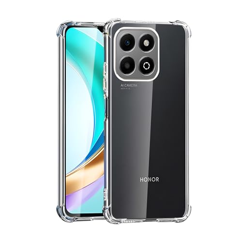 Totill Kompatibel mit Honor X6B Hülle, Crystal Clear Honor X6B Handyhülle, Weiche TPU Schutzhülle Funda, Ultra [Dünn Slim Fit], Smartphone Coque für Honor X6B Phone Hülle-Transparent von Totill
