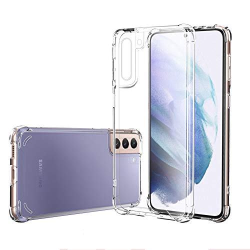 Totill Hülle für Samsung Galaxy S21, Durchsichtig Schutzhülle mit Weiche Silikon Handyhülle, Transparent Bumper Case Cover, mit dem kabellosen Laden kompatibel, Handyhalterung Fahrrad Totill Hülle für Samsung Galaxy S21, Durchsichtig Schutzhülle mit Weiche Silikon Handyhülle, Transparent Bumper Case Cover, mit dem kabellosen Laden kompatibel, Handyhalterung Fahrrad von Totill