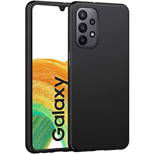 Totill Samsung Galaxy A33 5G hülle Silikon, Hanyhülle für Samsung Galaxy A33 Stoßstange Stoßfest Kratzfestigkeit rutschfest Schutzhülle Silikon Hüllen für Galaxy A33 5G case Cover - Schwarz von Totill