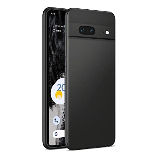 Totill für Google Pixel 7 Hülle Schwarz, Premium TPU Silikon, Kratzfest Robuste Stoßfestigkeit Handyhülle, Leicht und Dünn, Anti Fingerabdruck Weiche Schutzhülle für Google Pixel 7 Case Cover von Totill