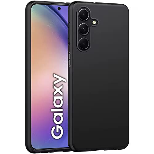 Totill für Samsung Galaxy A54 Hülle Schwarz, Premium TPU Silikon, Kratzfest Robuste Stoßfestigkeit Handyhülle, Leicht und Dünn, Anti Fingerabdruck Weiche Schutzhülle für Samsung A54 Case Cover von Totill