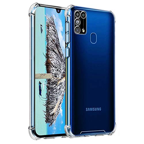 Totill für Samsung Galaxy M31 Hülle, [Anti-Gelb] [Ultra Slim] [Kristallklar] [Stoßfest] [Fallschutz] Weiche Silikon TPU Schutzhülle Kompatibel mit Samsung M31 Case Funda Coque Hülle - Transparent von Totill