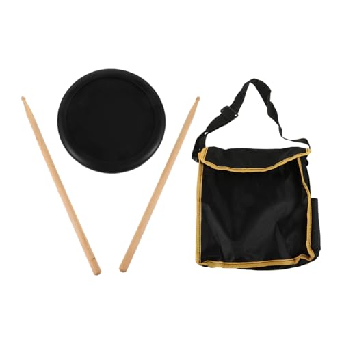 Totority 1 Satz Desktop- Trommel Für Schlagzeug-übungs-pad-kit Schalldichtes Drumpad Erwachsene Leise Schweigen Stumm Schlagzeug-übungspad Dämpfer Unterlage Üben Dämpfung Black Gummi von Totority