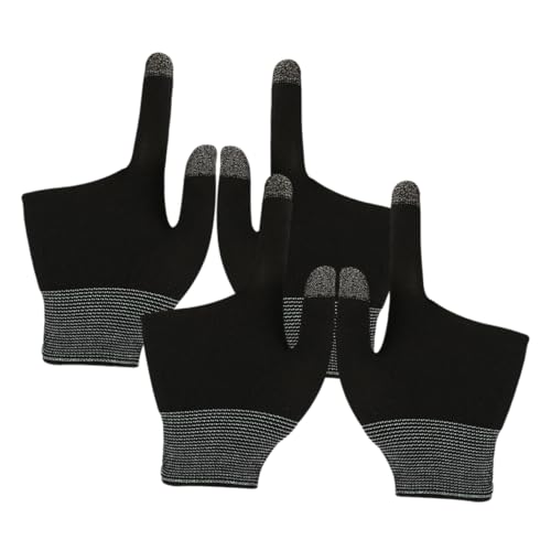 Totority 2 Paare Gamer-Fingerärmel Gaming -Handschuhe für Männer Handy-Handschuhe mobiles Gaming-Zubehör Anti-Schweiß-Gaming-Handschuhe Spielfingerhandschuhe Black Totority 2 Paare Gamer-Fingerärmel Gaming -Handschuhe für Männer Handy-Handschuhe mobiles Gaming-Zubehör Anti-Schweiß-Gaming-Handschuhe Spielfingerhandschuhe Black von Totority