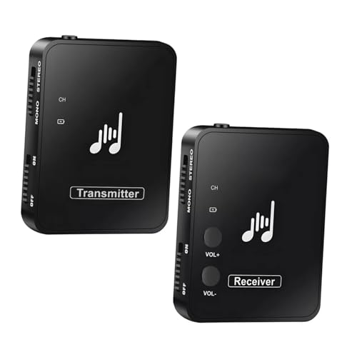 Totority Überwachungs-Streaming-System wireless ohrhörer Drahtloses In-Ear-Monitorsystem Ohrmonitorsystem Musiküberwachungssystem iem-System IEM-Funksystem Stereoanlage Abs Black von Totority