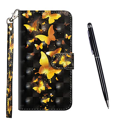 Toucasa Hülle Kompatibel mit iPhone 11 6,1 Inches, Handyhülle Brieftasche PU Leder Flip [3D] Case Magnetverschluss Handytasche Klapphülle Tasche Lederhülle Schutzhülle (Schmetterling) von Toucasa