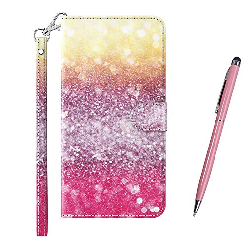 TOUCASA Kompatibel mit Samsung Galaxy A72 5G Hülle, Handyhülle Brieftasche PU Leder Flip [3D] Case Magnetverschluss Handytasche Klapphülle Tasche Lederhülle Schutzhülle (Strand) von TOUCASA