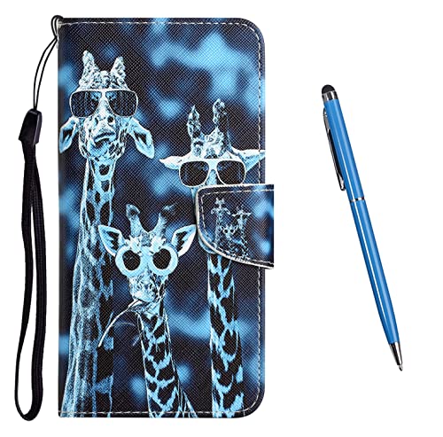 TOUCASA Kompatibel mit iPhone 8 / iPhone 7 / iPhone SE 2020 (4,7 Zoll) Hülle, iPhone 8 PU Leder Wallet Ständer Case, mit Muster Motiv Cover Klappbar Flip Klapphülle mit Kartenfächern (Giraffe) von TOUCASA