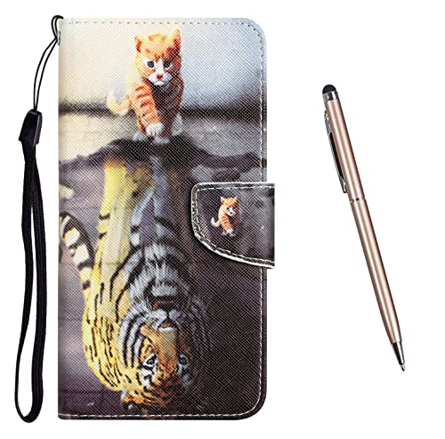 TOUCASA Kompatibel mit iPhone 8 Plus/iPhone 7 Plus (5,5 Zoll) Hülle, iPhone 8 Plus PU Leder Wallet Ständer Case, mit Muster Motiv Cover Klappbar Flip Klapphülle mit Kartenfächern (Kat 3) von TOUCASA
