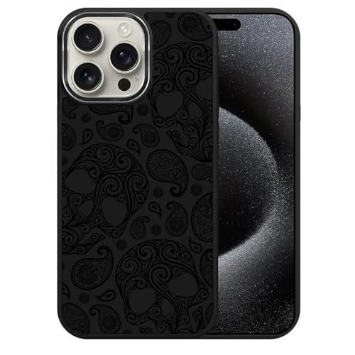 Schutzhülle für iPhone 15 Pro, kompatibel mit MagSafe, hochwertiges geprägtes Design, TPU-Silikon für hervorragenden Fallschutz und Langlebigkeit. Totenköpfe und Cashewblumen Schutzhülle für iPhone 15 Pro, kompatibel mit MagSafe, hochwertiges geprägtes Design, TPU-Silikon für hervorragenden Fallschutz und Langlebigkeit. Totenköpfe und Cashewblumen von Toulas