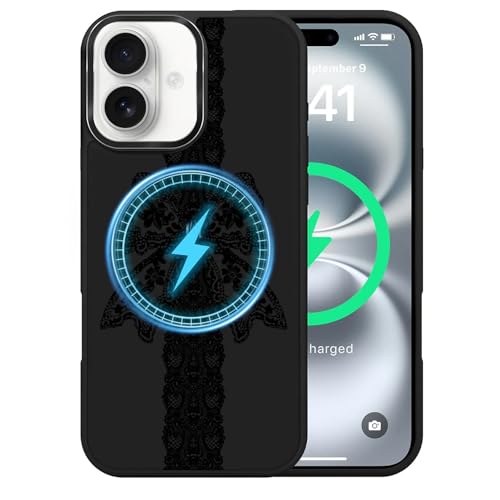 Schutzhülle für iPhone 16 Plus, [kompatibel mit MagSafe], High-End-Design mit erhöhtem Relief, TPU-Silikon für hervorragenden Fallschutz und Haltbarkeit. Spitzenfliege von Toulas