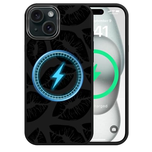Toulas Schutzhülle für iPhone 13 / 14, kompatibel mit MagSafe, hochwertiges geprägtes Design, TPU-Silikon für hervorragenden Fallschutz und Haltbarkeit. Lippendruck Toulas Schutzhülle für iPhone 13 / 14, kompatibel mit MagSafe, hochwertiges geprägtes Design, TPU-Silikon für hervorragenden Fallschutz und Haltbarkeit. Lippendruck von Toulas