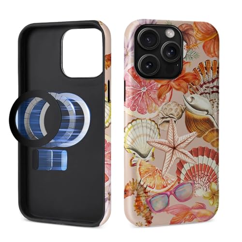 Toulas Schutzhülle für iPhone 14 Pro, kompatibel mit MagSafe, 2-lagiger Schutz, matte Oberfläche, Premium-Haptik, stoßfestes und fingerabdruckresistentes Design, Retro-Aquarell-Schalen Toulas Schutzhülle für iPhone 14 Pro, kompatibel mit MagSafe, 2-lagiger Schutz, matte Oberfläche, Premium-Haptik, stoßfestes und fingerabdruckresistentes Design, Retro-Aquarell-Schalen von Toulas