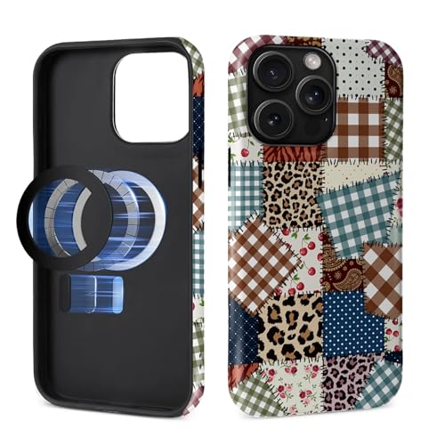 Toulas Schutzhülle für iPhone 14 Pro Max, kompatibel mit MagSafe, 2-lagiger Schutz, matte Oberfläche, Premium-Haptik, stoßfest und fingerabdruckresistent, Design Leopardenmuster, Blume, Patchwork Toulas Schutzhülle für iPhone 14 Pro Max, kompatibel mit MagSafe, 2-lagiger Schutz, matte Oberfläche, Premium-Haptik, stoßfest und fingerabdruckresistent, Design Leopardenmuster, Blume, Patchwork von Toulas