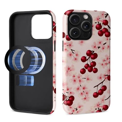 Toulas Schutzhülle für iPhone 14 Pro Max, kompatibel mit MagSafe, 2-lagiger Schutz, matte Oberfläche, Premium-Haptik, stoßfestes und fingerabdruckresistentes Design, Kirschblüten Toulas Schutzhülle für iPhone 14 Pro Max, kompatibel mit MagSafe, 2-lagiger Schutz, matte Oberfläche, Premium-Haptik, stoßfestes und fingerabdruckresistentes Design, Kirschblüten von Toulas
