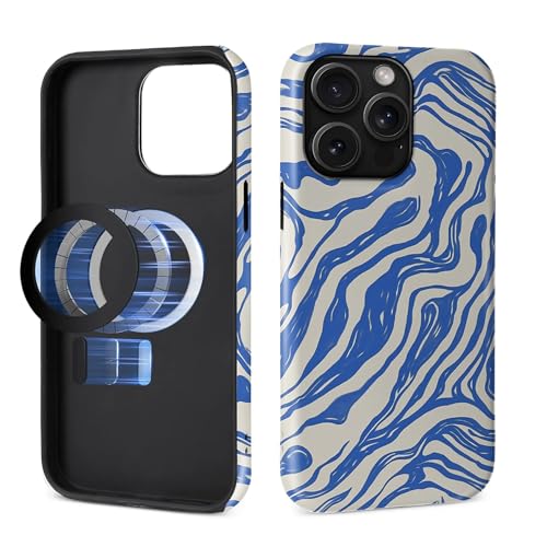 Toulas Schutzhülle für iPhone 14 Pro Max, kompatibel mit MagSafe, 2-lagiger Schutz, matte Oberfläche, erstklassige Haptik, stoßfest und fingerabdruckresistent, Design dunkelblaue Wellen Toulas Schutzhülle für iPhone 14 Pro Max, kompatibel mit MagSafe, 2-lagiger Schutz, matte Oberfläche, erstklassige Haptik, stoßfest und fingerabdruckresistent, Design dunkelblaue Wellen von Toulas