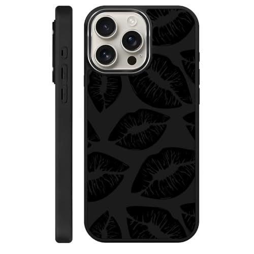 Toulas Schutzhülle für iPhone 15 Pro Max, [kompatibel mit MagSafe], hochwertiges geprägtes Design, TPU-Silikon für hervorragenden Fallschutz und Haltbarkeit. Lippendruck von Toulas