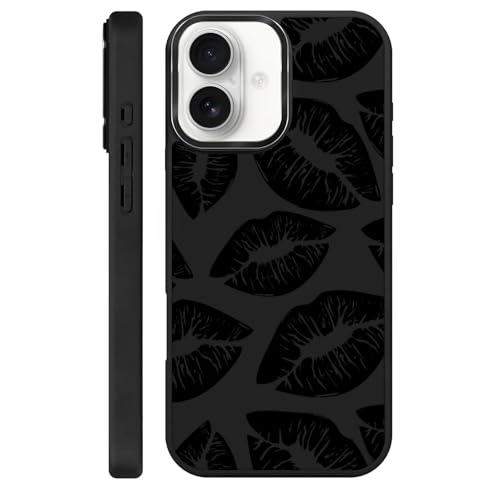 Toulas Schutzhülle für iPhone 16, [Kompatibel mit MagSafe], High-End-Relief, geprägtes Design, TPU-Silikon für hervorragenden Fallschutz und Haltbarkeit. Lippendruck von Toulas