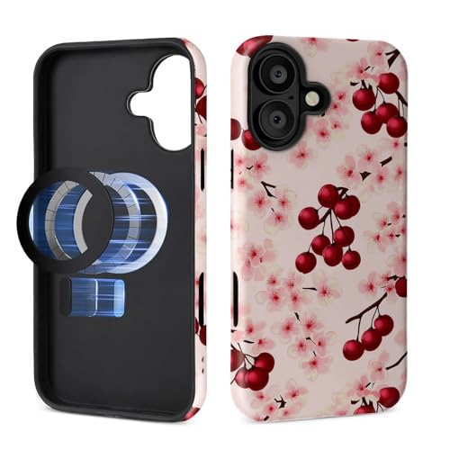 Toulas Schutzhülle für iPhone 16 Plus, kompatibel mit MagSafe, 2-lagiger Schutz, matte Oberfläche, Premium-Haptik, stoßfestes und fingerabdruckresistentes Design, Kirschblüten Toulas Schutzhülle für iPhone 16 Plus, kompatibel mit MagSafe, 2-lagiger Schutz, matte Oberfläche, Premium-Haptik, stoßfestes und fingerabdruckresistentes Design, Kirschblüten von Toulas