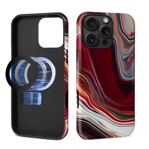 Toulas Schutzhülle für iPhone 16 Pro, kompatibel mit MagSafe, 2-lagiger Schutz, matte Oberfläche, Premium-Haptik, stoßfestes und fingerabdruckresistentes Design, Holzmaserung, Marmor, Korallenrot Toulas Schutzhülle für iPhone 16 Pro, kompatibel mit MagSafe, 2-lagiger Schutz, matte Oberfläche, Premium-Haptik, stoßfestes und fingerabdruckresistentes Design, Holzmaserung, Marmor, Korallenrot von Toulas