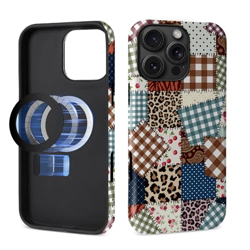 Toulas Schutzhülle für iPhone 16 Pro, kompatibel mit MagSafe, 2-lagiger Schutz, matte Oberfläche, Premium-Haptik, stoßfestes und fingerabdruckresistentes Design, Leopardenmuster, Blume, Patchwork Toulas Schutzhülle für iPhone 16 Pro, kompatibel mit MagSafe, 2-lagiger Schutz, matte Oberfläche, Premium-Haptik, stoßfestes und fingerabdruckresistentes Design, Leopardenmuster, Blume, Patchwork von Toulas