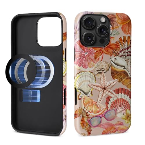 Toulas Schutzhülle für iPhone 16 Pro Max, kompatibel mit MagSafe, 2-lagiger Schutz, matte Oberfläche, Premium-Haptik, stoßfest und fingerabdruckresistent, Retro-Aquarell-Schalen Toulas Schutzhülle für iPhone 16 Pro Max, kompatibel mit MagSafe, 2-lagiger Schutz, matte Oberfläche, Premium-Haptik, stoßfest und fingerabdruckresistent, Retro-Aquarell-Schalen von Toulas