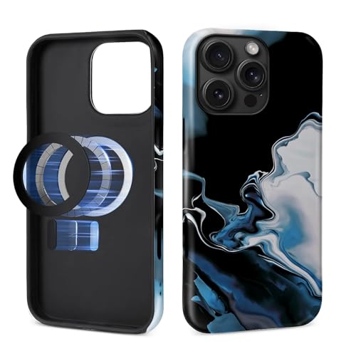 Toulas Schutzhülle für iPhone 16 Pro Max, kompatibel mit MagSafe, 2-lagiger Schutz, mattes Finish, Premium-Haptik, stoßfest und fingerabdruckresistent, Schwarz und Blau, Tintenwasch-Marmor Toulas Schutzhülle für iPhone 16 Pro Max, kompatibel mit MagSafe, 2-lagiger Schutz, mattes Finish, Premium-Haptik, stoßfest und fingerabdruckresistent, Schwarz und Blau, Tintenwasch-Marmor von Toulas