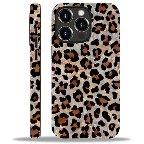 Toulas Schutzhülle kompatibel mit iPhone 13 Pro Max, 2-lagiger Schutz, matte Oberfläche, Premium-Haptik, stoßfestes und fingerabdruckresistentes Design, vergoldeter Marmor-Leopardenmuster von Toulas