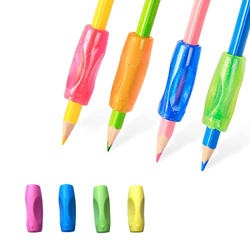Toulifly Schreibhilfe für Stift Kinder,8 Stück Schreiblernhilfe Grip,Schreiblernstift Bleistift Griffe,Kinder Stifthalter Schreibhilfe Grip,pencil grips for kids,Ergonomische Bleistift Griffe Silikon von Toulifly