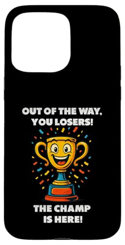 The Champ is here, Sieger, 1.Platz, Gewinner, Tournier-Sieg Hülle für iPhone 15 Pro Max The Champ is here, Sieger, 1.Platz, Gewinner, Tournier-Sieg Hülle für iPhone 15 Pro Max von Tourniersieger, Gewinner, 1.Platz