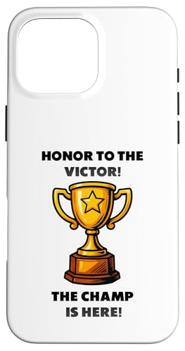 The Champ is here, Sieger, 1.Platz, Gewinner, Tournier-Sieg Hülle für iPhone 16 Pro Max The Champ is here, Sieger, 1.Platz, Gewinner, Tournier-Sieg Hülle für iPhone 16 Pro Max von Tourniersieger, Gewinner, 1.Platz