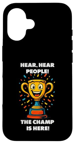 The Champ is here, Sieger, 1.Platz, Gewinner, Tournier-Sieg Hülle für iPhone 16 The Champ is here, Sieger, 1.Platz, Gewinner, Tournier-Sieg Hülle für iPhone 16 von Tourniersieger, Gewinner, 1.Platz