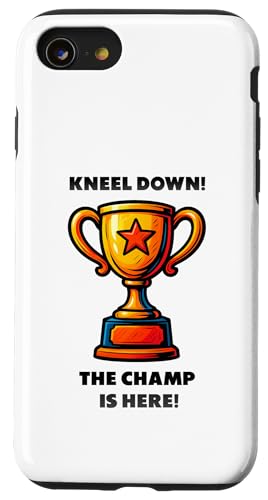 The Champ is here, Sieger, 1.Platz, Gewinner, Tournier-Sieg Hülle für iPhone SE (2020) / 7 / 8 von Tourniersieger, Gewinner, 1.Platz