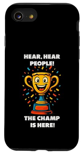 The Champ is here, Sieger, 1.Platz, Gewinner, Tournier-Sieg Hülle für iPhone SE (2020) / 7 / 8 von Tourniersieger, Gewinner, 1.Platz