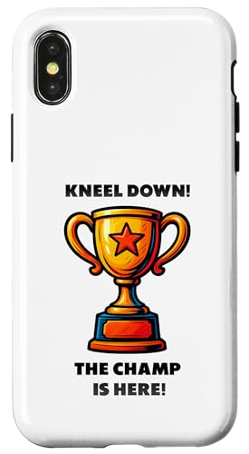 The Champ is here, Sieger, 1.Platz, Gewinner, Tournier-Sieg Hülle für iPhone X/XS The Champ is here, Sieger, 1.Platz, Gewinner, Tournier-Sieg Hülle für iPhone X/XS von Tourniersieger, Gewinner, 1.Platz