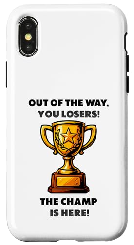 The Champ is here, Sieger, 1.Platz, Gewinner, Tournier-Sieg Hülle für iPhone X/XS The Champ is here, Sieger, 1.Platz, Gewinner, Tournier-Sieg Hülle für iPhone X/XS von Tourniersieger, Gewinner, 1.Platz