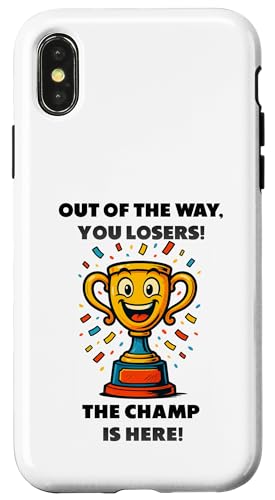 The Champ is here, Sieger, 1.Platz, Gewinner, Tournier-Sieg Hülle für iPhone X/XS The Champ is here, Sieger, 1.Platz, Gewinner, Tournier-Sieg Hülle für iPhone X/XS von Tourniersieger, Gewinner, 1.Platz