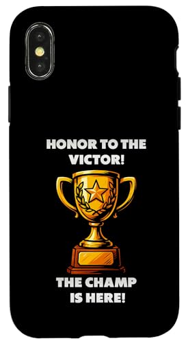The Champ is here, Sieger, 1.Platz, Gewinner, Tournier-Sieg Hülle für iPhone X/XS The Champ is here, Sieger, 1.Platz, Gewinner, Tournier-Sieg Hülle für iPhone X/XS von Tourniersieger, Gewinner, 1.Platz