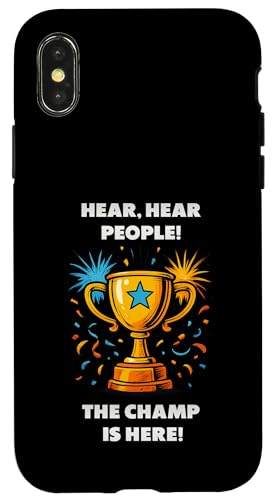The Champ is here, Sieger, 1.Platz, Gewinner, Tournier-Sieg Hülle für iPhone X/XS The Champ is here, Sieger, 1.Platz, Gewinner, Tournier-Sieg Hülle für iPhone X/XS von Tourniersieger, Gewinner, 1.Platz