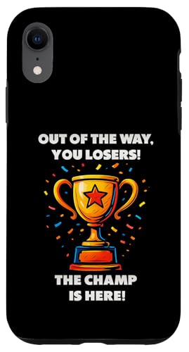 The Champ is here, Sieger, 1.Platz, Gewinner, Tournier-Sieg Hülle für iPhone XR The Champ is here, Sieger, 1.Platz, Gewinner, Tournier-Sieg Hülle für iPhone XR von Tourniersieger, Gewinner, 1.Platz
